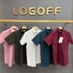 LOGOFF half sleeve oxford lycra shirt
