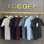 LOGOFF half sleeve oxford lycra shirt