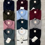 LOGOFF half sleeve oxford lycra shirt