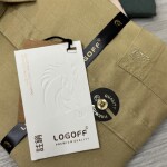 logoff full sleeve linen shirt