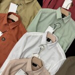 logoff full sleeve linen shirt