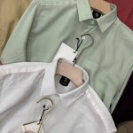 logoff full sleeve linen shirt