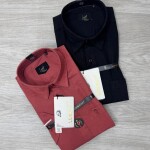 logoff half sleeve linen shirt