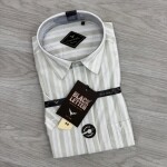 black letter half sleeve linen printed shirt