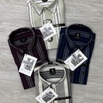 logoff cord stripes shirt