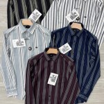 logoff cord stripes shirt