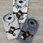 black letter linen printed shirt