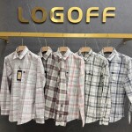 Logoff linen Checks  Shirt