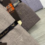 black letter linen shirt