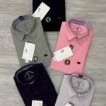 logoff cotton oxford plain shirt