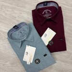 logoff cotton oxford plain shirt