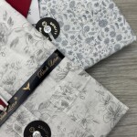 black letter linen printed shirt