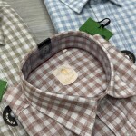 Logoff linen Checks  Shirt