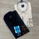 LOGOFF STONE WORK PARTY WEAR SHIRT