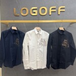 LOGOFF STONE WORK PARTY WEAR SHIRT
