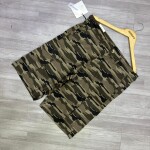 wood machine cargo cotton shorts