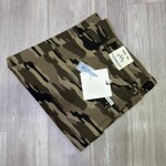 wood machine cargo cotton shorts