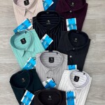 logoff cotton oxford stripes shirt