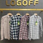 logoff linen checks shirt