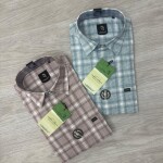 logoff linen checks shirt