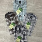 logoff linen checks shirt