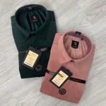 logoff velvet fabric elbow patch shirt