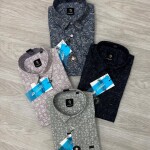 logoff cotton oxford printed shirt