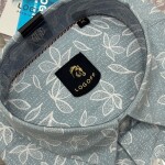 logoff cotton oxford printed shirt