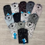 logoff cotton oxford printed shirt