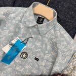 logoff cotton oxford printed shirt