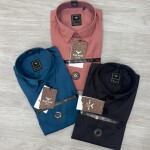 Black letter imported satin shirts