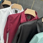 Black letter imported satin shirts