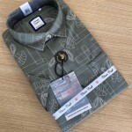 chain craft half sleeve linen shirt