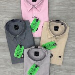 logoff cotton oxford plain shirt