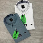 logoff cotton oxford plain shirt