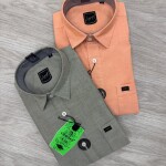 logoff cotton oxford plain shirt
