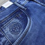 Wood machine Ankle Fit Jeans