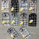 LOGOFF OXFORD COTTON LINEN CHECKS SHIRT