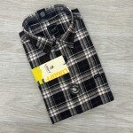 LOGOFF OXFORD COTTON LINEN CHECKS SHIRT