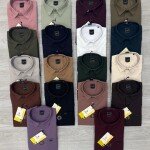logoff oxford lycra plain shirt