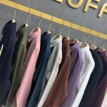 logoff oxford lycra plain shirt