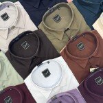 LOGOFF half sleeve oxford lycra shirt