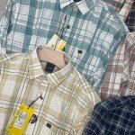 logoff oxford linen checks shirt