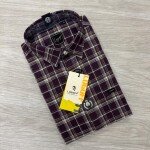 logoff oxford linen checks shirt