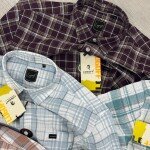 logoff oxford linen checks shirt