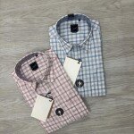 Logoff linen Checks  Shirt