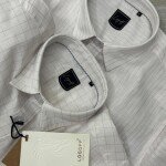 Logoff linen Checks  Shirt