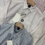 Logoff linen Checks  Shirt