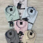 black letter imported linen stripes shirt