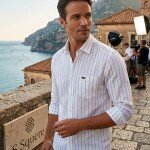s square cotton linen shirt